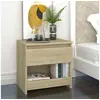 Image de Tables de chevet 2 pcs Chêne sonoma 40x30x39 cm Aggloméré