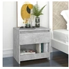 Image de Tables de chevet 2 pcs Gris béton 40x30x39 cm Aggloméré
