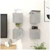 Image de Meubles TV Muraux 4 pcs, Armoire de Télévision, Meuble Télé de Salon, Armoire Suspendue, Centre de Divertissement Salle de Séjour Intérieur, Moderne,