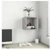 Image de Armoire Murale, Meuble de Rangement Suspendu, Armoire Flottante Salon Salle de Séjour Maison Intérieur, Gris Béton Bois d'Ingénierie