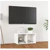 Image de Meuble TV, Armoire de Télévision, Meuble Télé de Salon, Armoire de Rangement Salle de Séjour Intérieur, Moderne, Blanc Bois d'Ingénierie