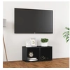 Image de Tv-meubel 72x35x36,5 cm bewerkt hout hoogglans grijs805533