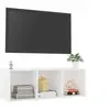 Image de Meuble TV Blanc 107x35x37 cm Aggloméré