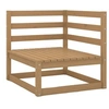 Image de Salon de jardin modulable bois massif beige 2 pieces 70 x 70 x 67 1 personnes
