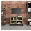 Image de Meuble TV avec pieds en métal Chêne sonoma 69,5x30x50 cm