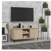 Image de Meuble TV avec pieds en métal Chêne sonoma 103,5x35x50 cm
