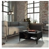 Image de Table basse noir 60x60x30 cm bois d ingénierie