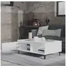 Image de Table basse Blanc 90x60x35 cm Aggloméré