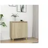 Image de Buffet avec pieds en bois Chêne sonoma Bois d ingénierie