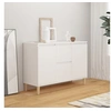 Image de Buffet blanc 101x35x70 cm bois d ingénierie