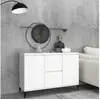 Image de Buffet blanc 104x35x70 cm bois d ingénierie