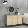 Image de Buffet chêne sonoma 104x35x70 cm bois d ingénierie