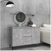 Image de Buffet gris béton 104x35x70 cm bois d ingénierie