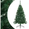 Image de Sapin de Noël artificiel moitié avec support vert 120 cm PVC