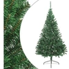 Image de - Arbre de Noël artificiel - avec - support - demi - 240 - cm - PVC - vert