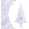 Image de Arbre de Noël Artificiel avec Support Sapin de Noël Décoration de Noël Jardin Patio Arrière-cour Extérieur 120 cm 230 Branches Blanc 328423