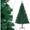 Image de Arbre de Noël artificiel avec branches épaisses Vert 120 cm PVC