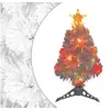 Image de Arbre de Noël Artificiel Pré-éclairé, Sapin de Noël avec LED, Décoration de Vacances, Ornement de Fête Intérieur 328448