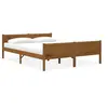 Image de Cadre de lit sans matelas pin massif marron miel 160x200 cm