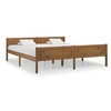 Image de Cadre de lit sans matelas pin massif marron miel 180x200 cm