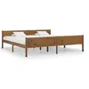Image de Bedframe massief grenenhout honingbruin 200x200 cm322116