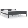 Image de Bedframe massief grenenhout grijs 180x200 cm322129