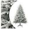 Image de Sapin de Noël artificiel - - 150 cm - Neige floquée - PVC/PE - Support en acier