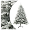 Image de Sapin de Noël artificiel à flocons de neige Vert 180 cm PVC/PE