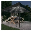 Image de Chapiteau de Jardin avec Guirlande Lumineuse à LED Belvédère de Jardin Pavillon d'Extérieur Tente de Réception 3070306