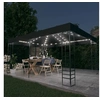 Image de Prieel met LED-lichtslinger 3x4 m antracietkleurig3070308