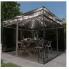 Image de Prieel met klamboe en LED-lichtslinger 3x3x2,73 m taupe3070318