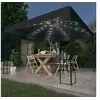 Image de Prieel met LED-lichtslinger 3x3 m antracietkleurig3070322