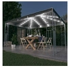 Image de Prieel met LED-lichtslinger 400x300 cm antracietkleurig3070341