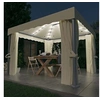 Image de Prieel met gordijn en LED-lichtslinger 3x3 m cràmewit3070345