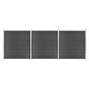 Image de Schuttingpanelenset 526x186 cm HKC zwart3070430