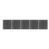 Image de Schuttingpanelenset 872x186 cm HKC zwart3070432