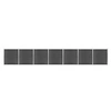 Image de Schuttingpanelenset 1218x186 cm HKC zwart3070434
