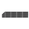 Image de Schuttingpanelenset 792x(105-186) cm HKC zwart 3070440
