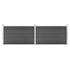Image de Schuttingpanelenset 353x105 cm HKC zwart 3070447