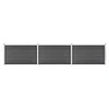 Image de Schuttingpanelenset 526x105 cm HKC zwart 3070448