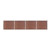 Image de Schuttingpanelenset 699x146 cm HKC bruin 3070453