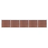 Image de Schuttingpanelenset 872x146 cm HKC bruin 3070454