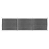 Image de Schuttingpanelenset 526x146 cm HKC zwart 3070460