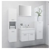 Image de Ensemble de meubles de salle de bain Blanc Bois d ingénierie