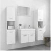 Image de Ensemble de meubles de salle de bain Blanc Bois d ingénierie