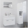 Image de Ensemble de meubles de salle de bain Blanc Aggloméré