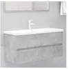 Image de Wastafelkast met ingebouwde wastafel spaanplaat betongrijs3071661