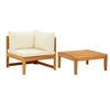Image de Salon de jardin bois massif 1 personnes 2 pieces