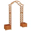 Image de Pergola de jardin avec jardinière Bois pin massif
