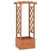 Image de Jardinière à treillis avec arche 49x39x117 cm Bois de sapin